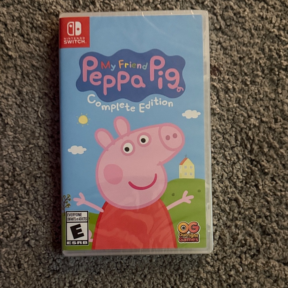 Nintendo Peppa Pig Game Case - Light Blue & Pink Artwork